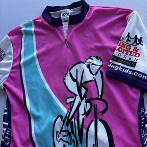 Voler Cycling Jersey Women's 2XL Ride for Missing Children Pink Purple Teal USA